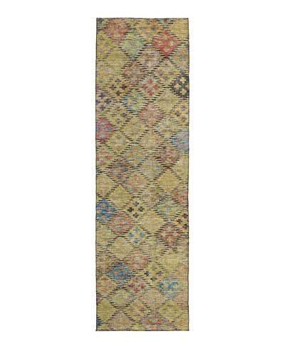 Dalyn Rug Company Solace Washable Sl6 Runner Area Rug 2'3 X 7'6 In Gold