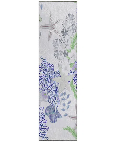 Dalyn Seabreeze Sz1 2'3x7'6 Runner Area Rug In Lavender