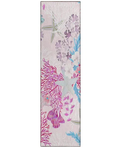 Dalyn Seabreeze Sz1 2'3x7'6 Runner Area Rug In Rose