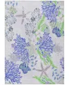 Dalyn Seabreeze Sz1 3'x5' Area Rug In Lavender