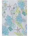 Dalyn Seabreeze Sz1 5'x7'6 Area Rug In Silver