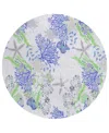 Dalyn Seabreeze Sz1 8'x8' Round Area Rug In Lavender