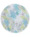 Dalyn Seabreeze Sz1 8'x8' Round Area Rug In Silver