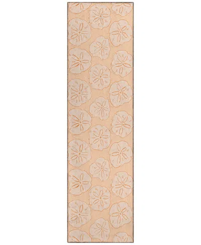 Dalyn Seabreeze Sz10 2'3x7'6 Runner Area Rug In Peach