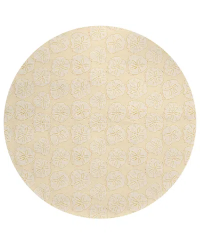 Dalyn Seabreeze Sz10 8'x8' Round Area Rug In Ivory