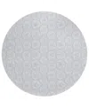 Dalyn Seabreeze Sz10 8'x8' Round Area Rug In Silver