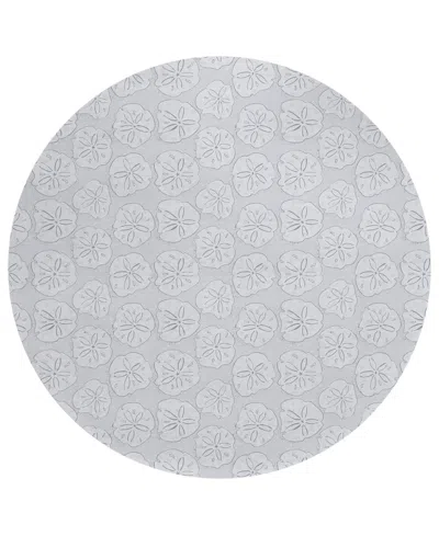 Dalyn Seabreeze Sz10 8'x8' Round Area Rug In Silver