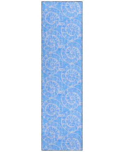 Dalyn Seabreeze Washable Sz11 2'3x7'6 Runner Area Rug In Cobalt