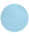 Dalyn Seabreeze Sz11 8'x8' Round Area Rug In Blue