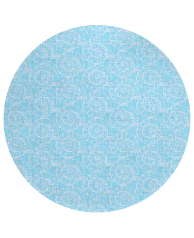 Dalyn Seabreeze Sz11 8'x8' Round Area Rug In Blue