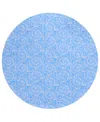 Dalyn Seabreeze Sz11 8'x8' Round Area Rug In Cobalt