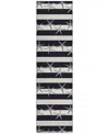 Dalyn Seabreeze Sz12 2'3x7'6 Runner Area Rug In Black