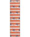 Dalyn Seabreeze Sz12 2'3x7'6 Runner Area Rug In Salmon