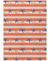 Dalyn Seabreeze Sz12 8'x10' Area Rug In Salmon