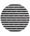 Dalyn Seabreeze Sz12 8'x8' Round Area Rug In Black