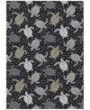 Dalyn Seabreeze Washable Sz13 8'x10' Area Rug In Black