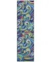 Dalyn Seabreeze Sz14 2'3x7'6 Runner Area Rug In Indigo