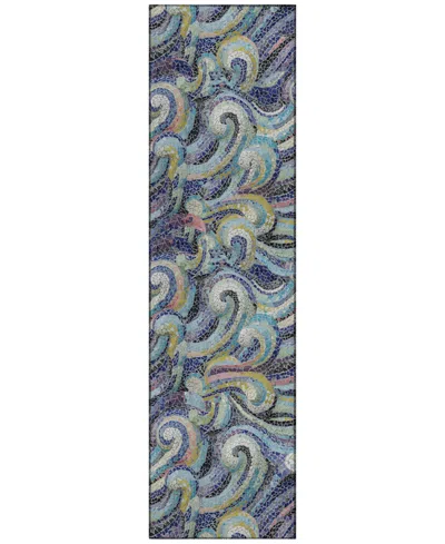 Dalyn Seabreeze Sz14 2'3x7'6 Runner Area Rug In Midnight