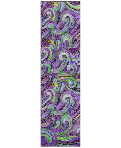 Dalyn Seabreeze Sz14 2'3x7'6 Runner Area Rug In Purple
