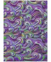 Dalyn Seabreeze Washable Sz14 3'x5' Area Rug In Purple