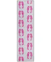 Dalyn Seabreeze Sz15 2'3x7'6 Runner Area Rug In Pink