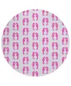 Dalyn Seabreeze Sz15 8'x8' Round Area Rug In Pink