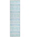 Dalyn Seabreeze Sz16 2'3x7'6 Runner Area Rug In Denim