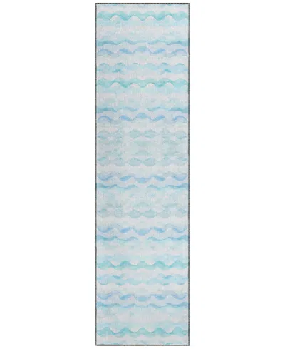Dalyn Seabreeze Sz16 2'3x7'6 Runner Area Rug In Denim