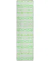 Dalyn Seabreeze Sz16 2'3x7'6 Runner Area Rug In Green