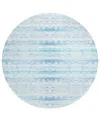 Dalyn Seabreeze Sz16 8'x8' Round Area Rug In Denim