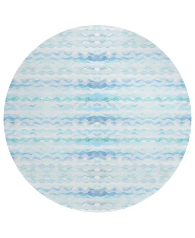 Dalyn Seabreeze Sz16 8'x8' Round Area Rug In Denim