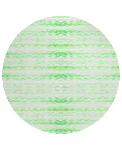 Dalyn Seabreeze Sz16 8'x8' Round Area Rug In Green