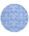 Dalyn Seabreeze Sz2 8'x8' Round Area Rug In Navy
