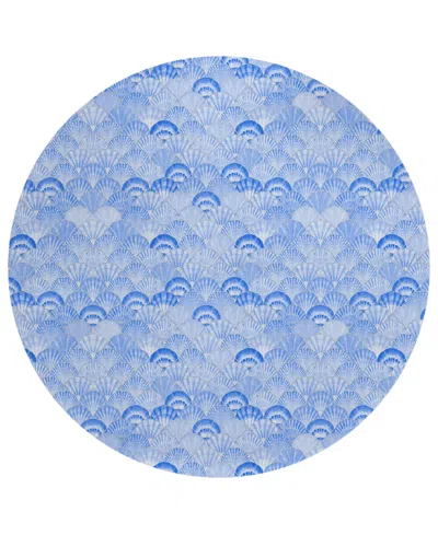 Dalyn Seabreeze Sz2 8'x8' Round Area Rug In Navy