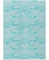 Dalyn Seabreeze Washable Sz2 9'x12' Area Rug In Teal