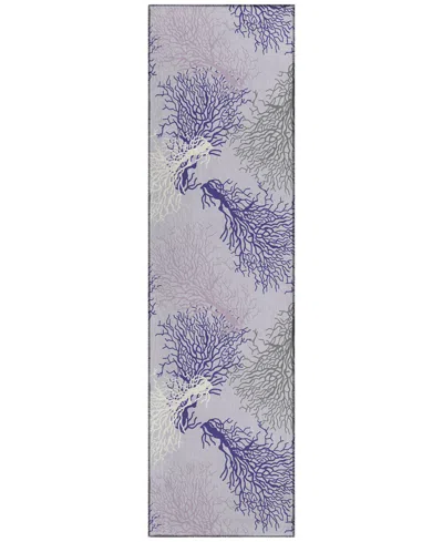 Dalyn Seabreeze Sz3 2'3x7'6 Runner Area Rug In Lavender