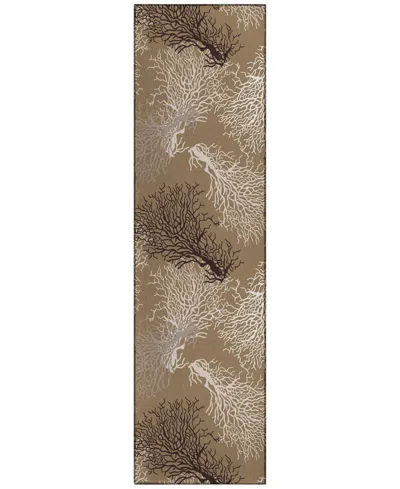 Dalyn Seabreeze Sz3 2'3x7'6 Runner Area Rug In Taupe