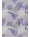 Dalyn Seabreeze Washable Sz3 2'6x3'10 Area Rug In Lavender