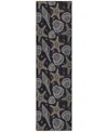 Dalyn Seabreeze Sz4 2'3x7'6 Runner Area Rug In Black
