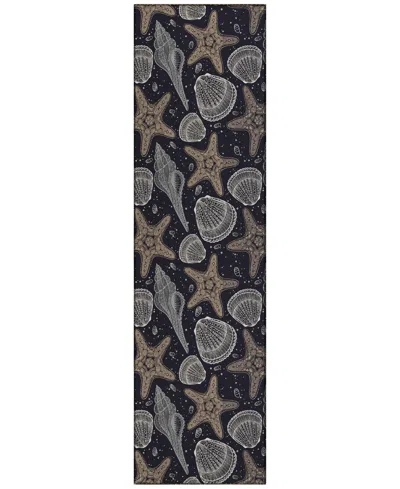 Dalyn Seabreeze Sz4 2'3x7'6 Runner Area Rug In Black