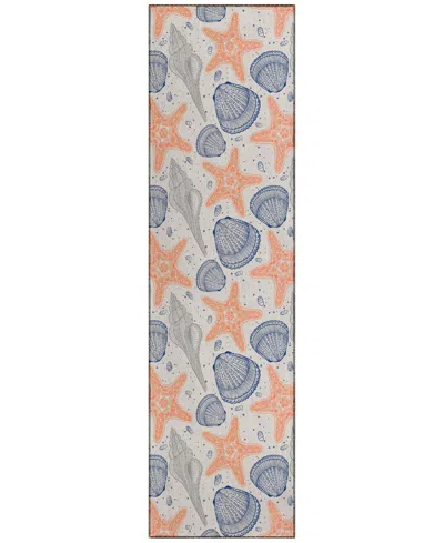Dalyn Seabreeze Sz4 2'3x7'6 Runner Area Rug In Flax