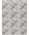 Dalyn Seabreeze Washable Sz4 5'x7'6 Area Rug In Silver