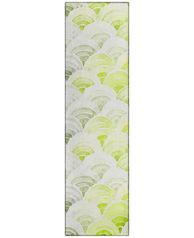 Dalyn Seabreeze Sz5 2'3x7'6 Runner Area Rug In Lime