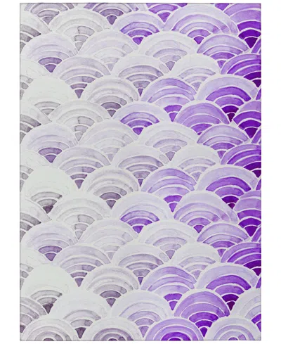 Dalyn Seabreeze Sz5 9'x12' Area Rug In Purple