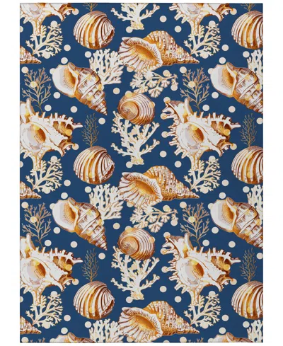 Dalyn Seabreeze Sz6 10'x14' Area Rug In Navy