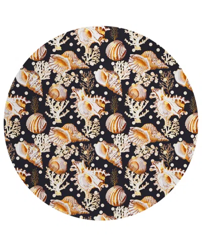 Dalyn Seabreeze Sz6 8'x8' Round Area Rug In Black