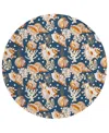 Dalyn Seabreeze Sz6 8'x8' Round Area Rug In Navy
