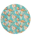 Dalyn Seabreeze Sz6 8'x8' Round Area Rug In Teal