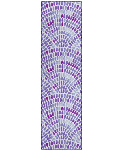 Dalyn Seabreeze Sz7 2'3x7'6 Runner Area Rug In Lavender