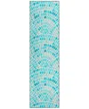 Dalyn Seabreeze Sz7 2'3x7'6 Runner Area Rug In Teal